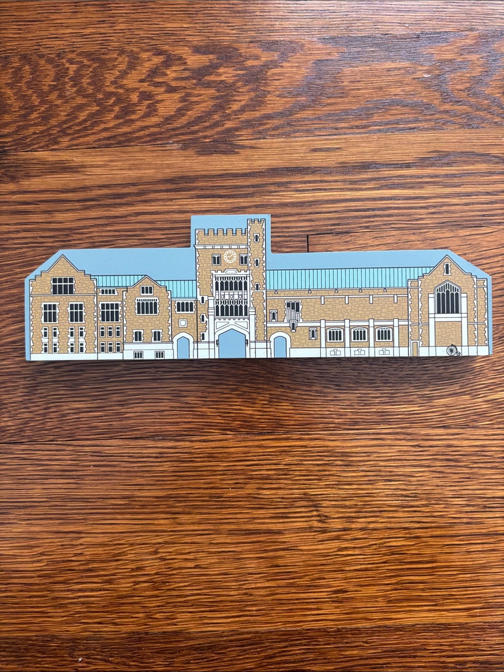 Vintage Vassar College Architectural Shelf Sitter Hometown Collectibles Signed